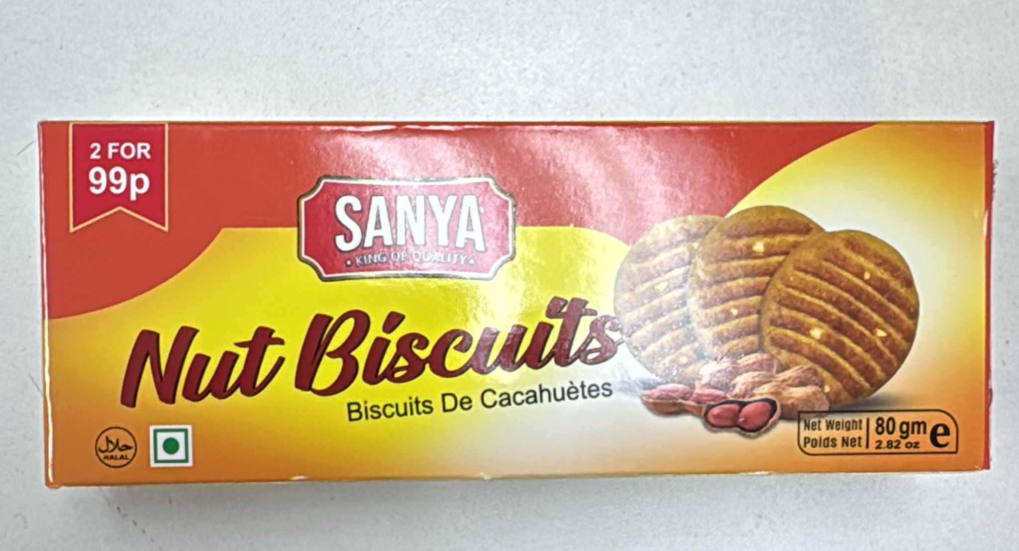 Sanya Nut Biscuits 80g