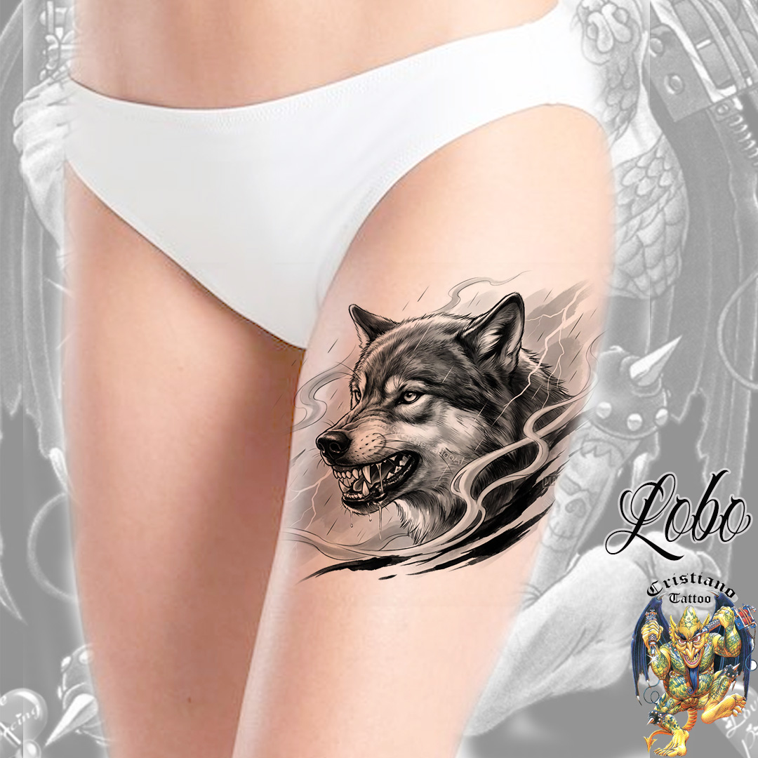 Tatuagem de Lobo