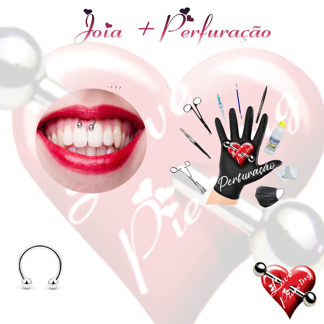 Piercing para freio interno da boca