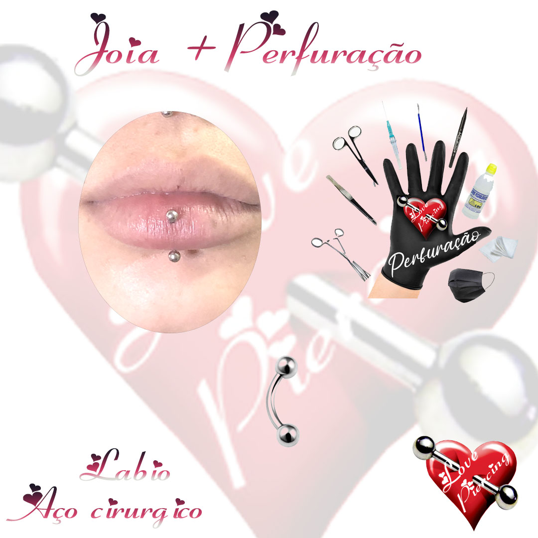 Piercing Labio curvado