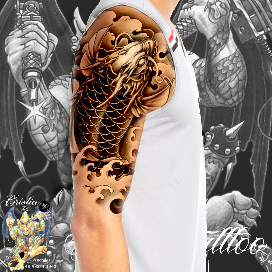 Tatuagem de Carpa