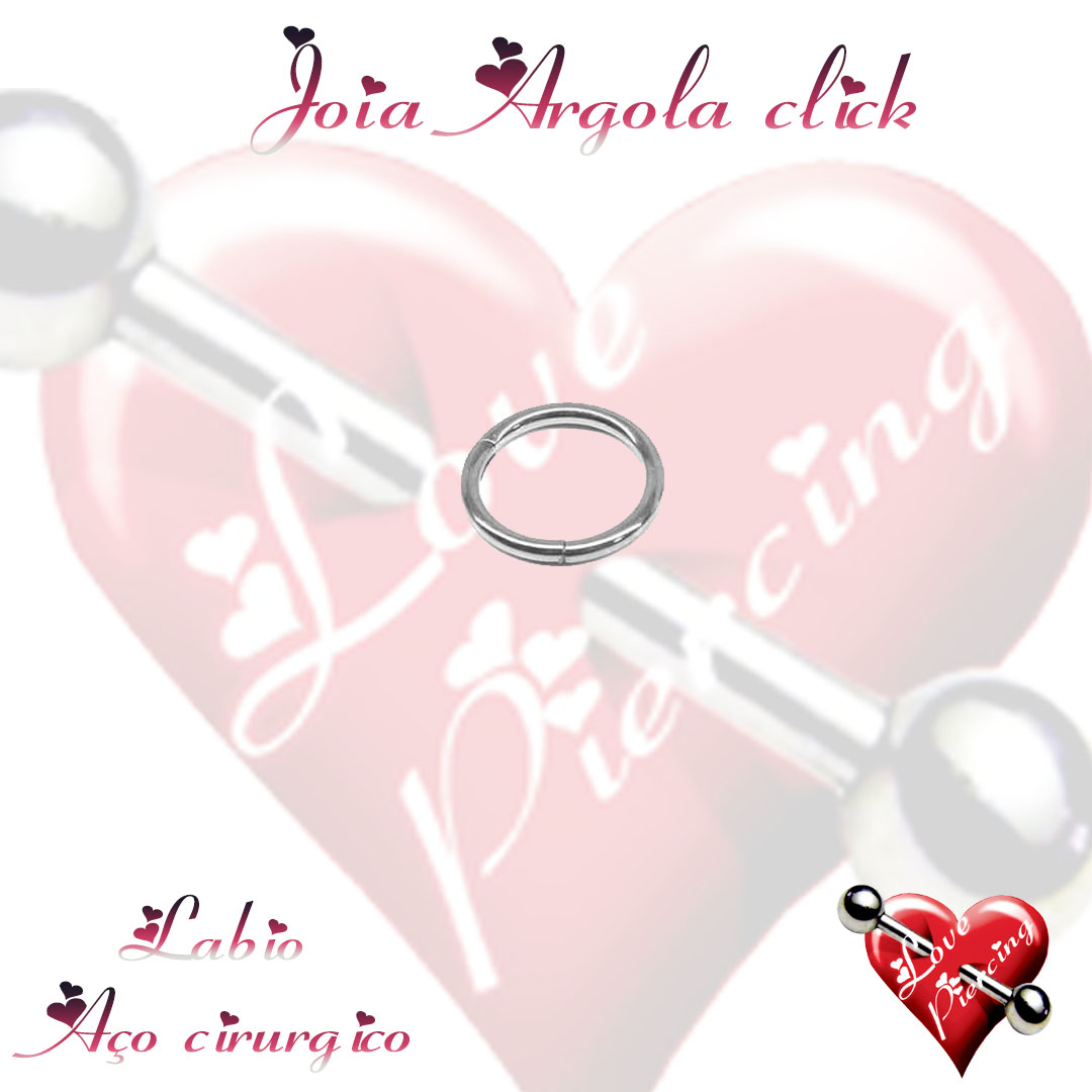 Piercing para Labio central argola click