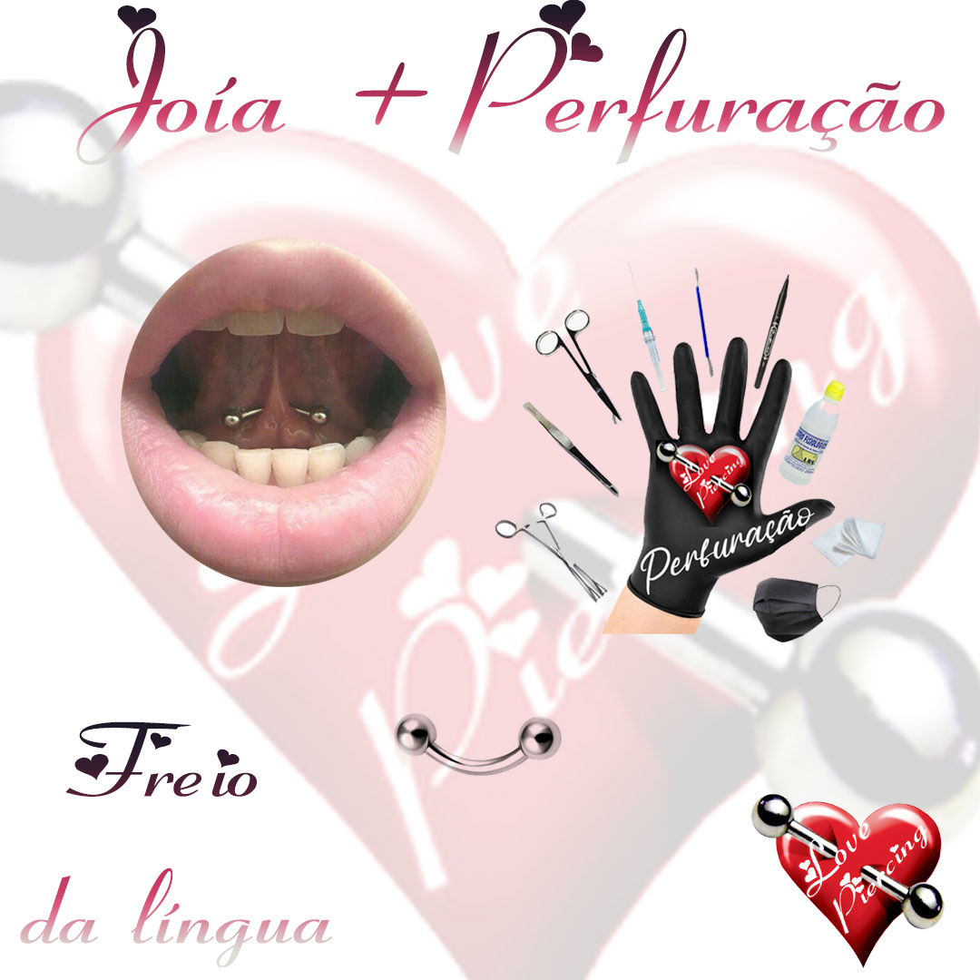 Piercing no freio da língua