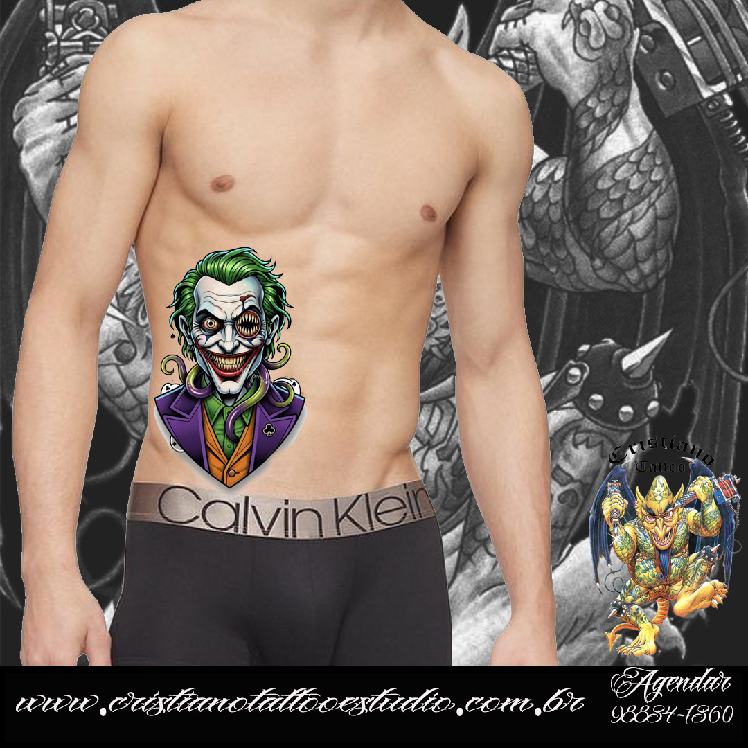Tatuagem Palhaço Coringa 