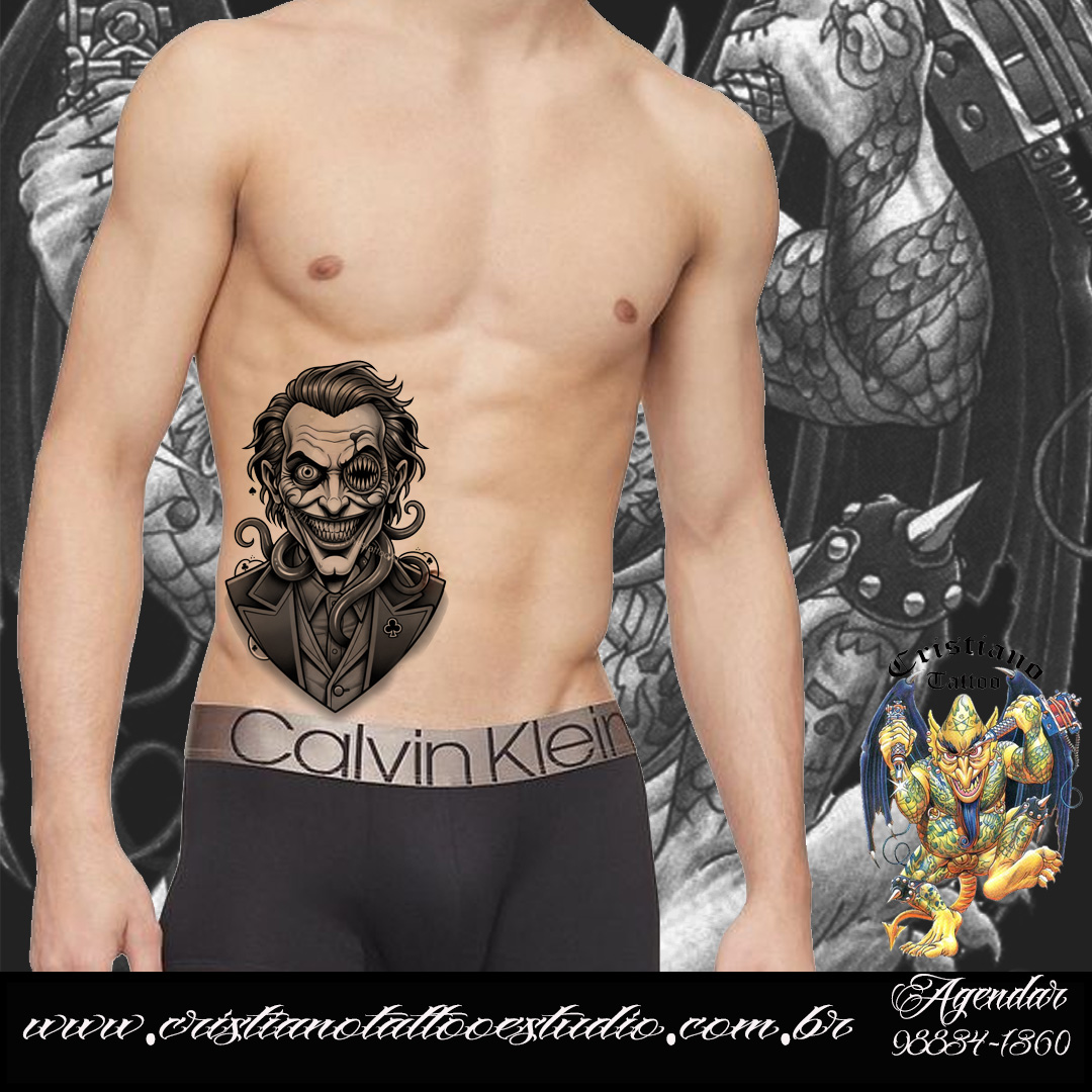 Tatuagem Palhaço Coringa 