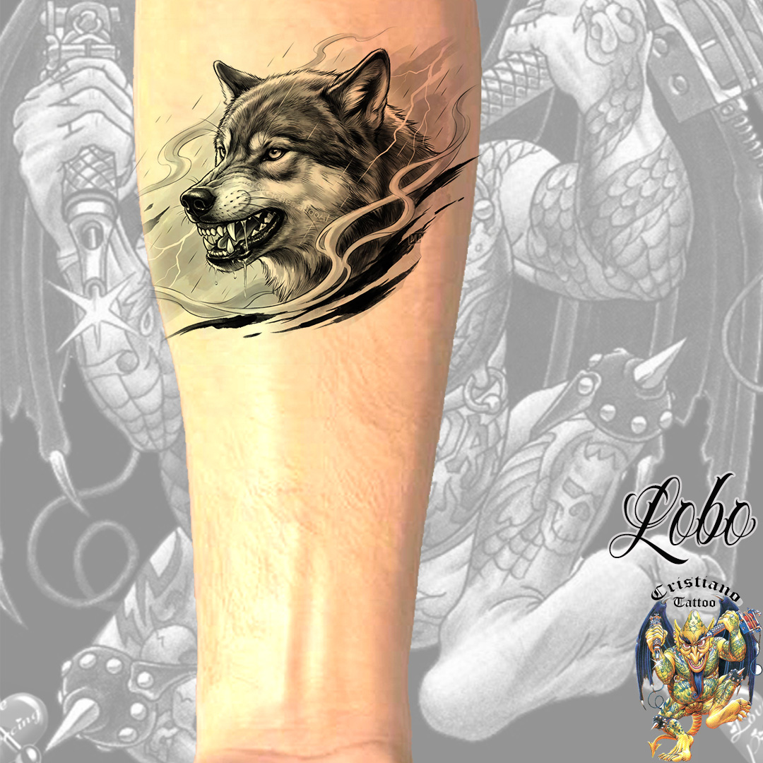 Tatuagem de Lobo