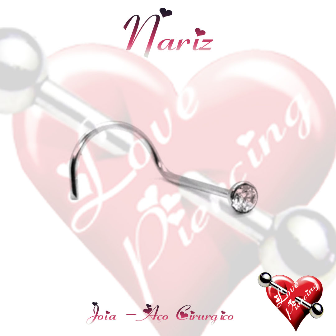 Piercing de Nostril com strass