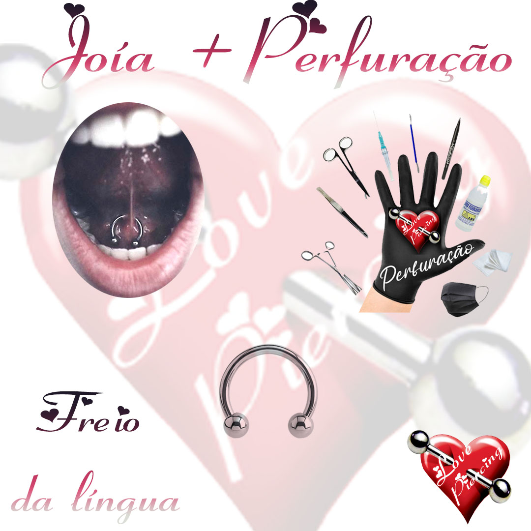 Piercing no freio da língua