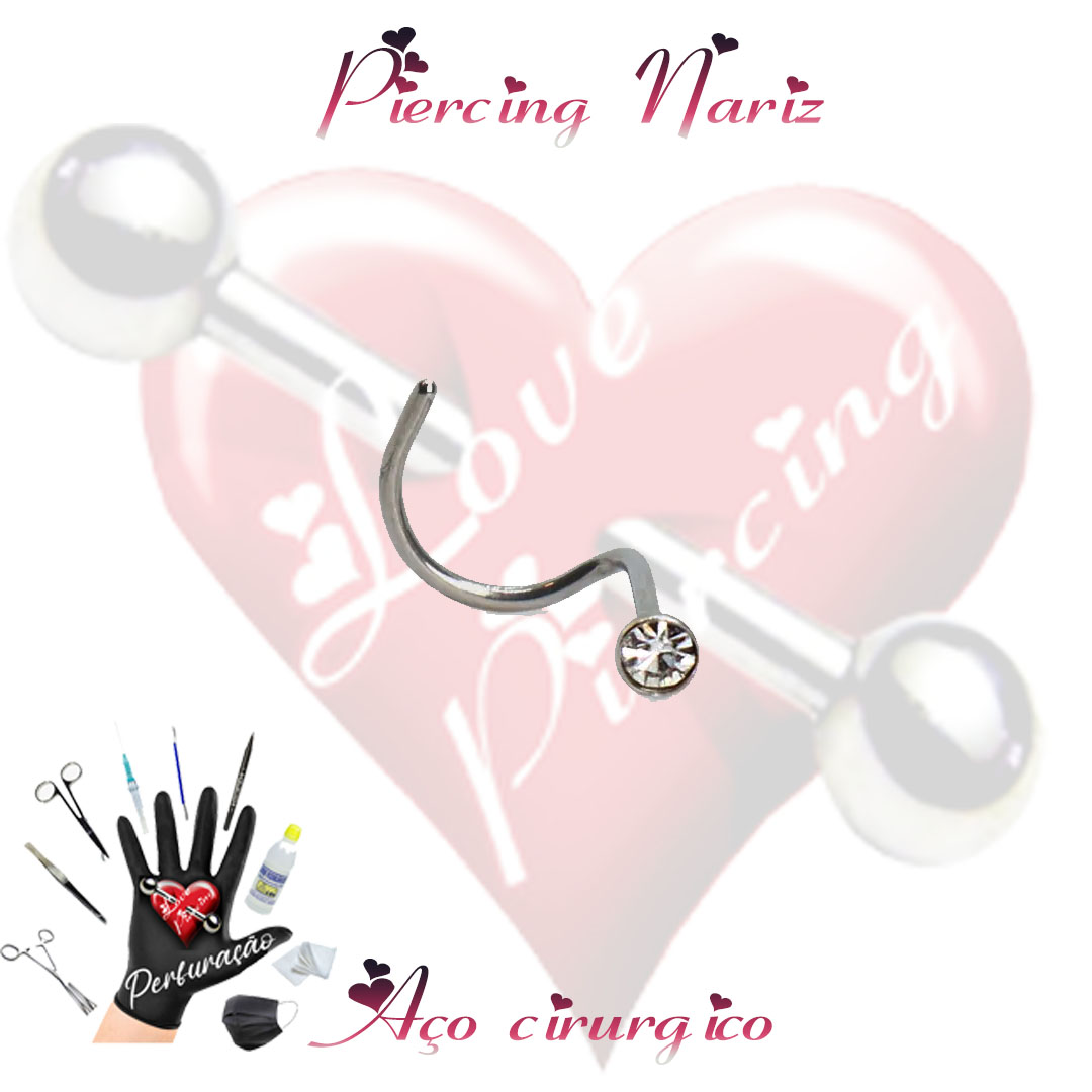 Piercing de Nostril com strass