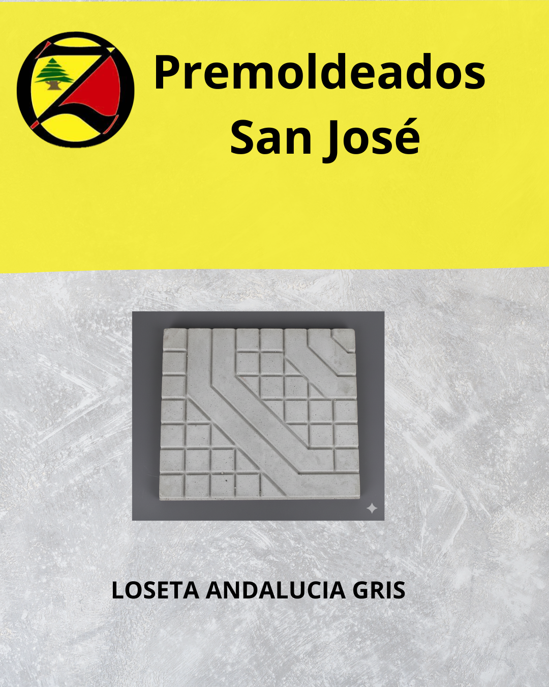 Loseta "Andalucia" gris.
