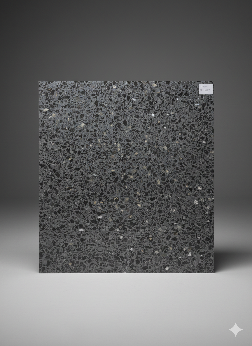 MOSAICO GRANITICO NEGRO 40X40 p/u