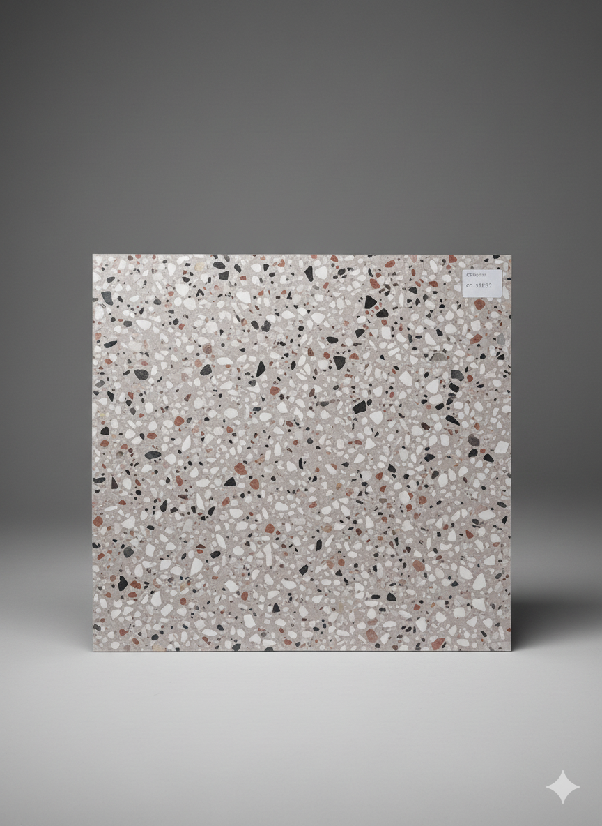 MOSAICO GRANITICO GRIS BLANCO ROSA 40X40 p/u