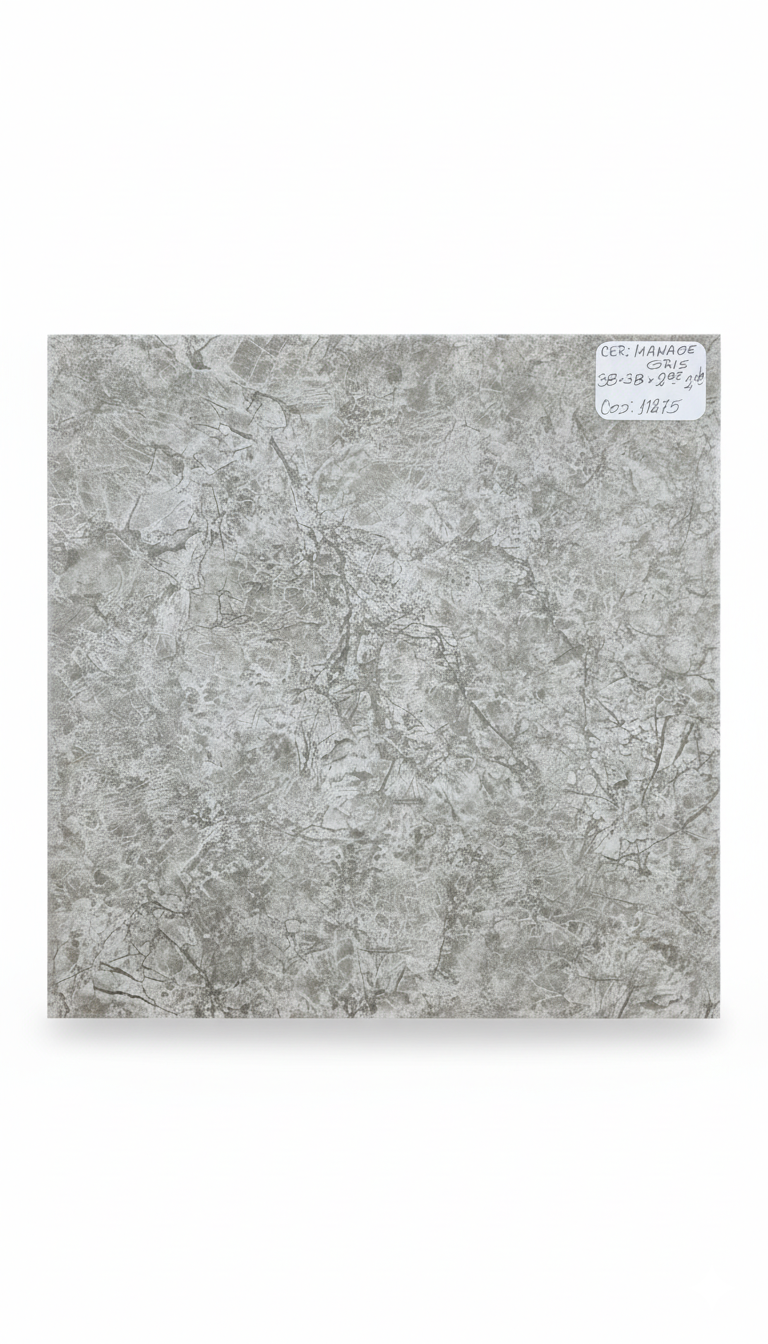 CERAMICO MANAOS GRIS 2º 38X38 