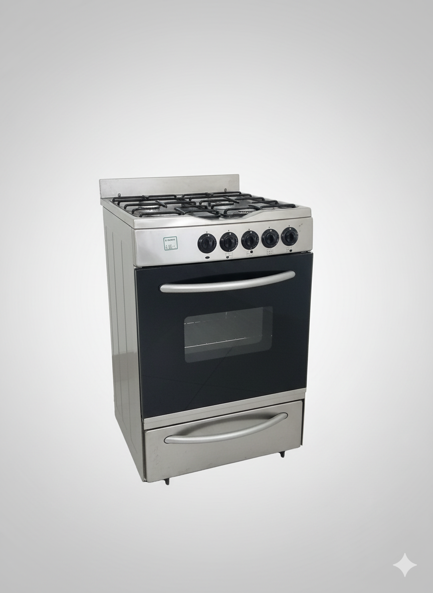 Cocina domec inoxidable c/autolimpiante