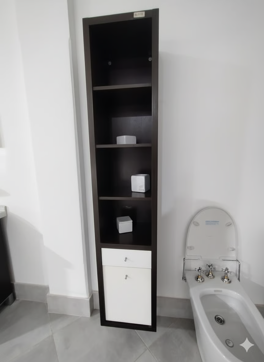 Mueble organizador de baño