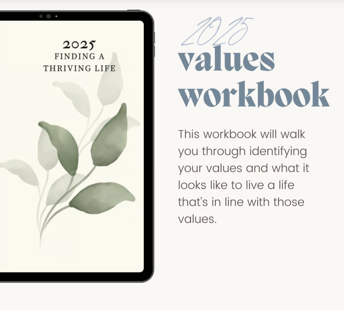 2025 Values Workbook