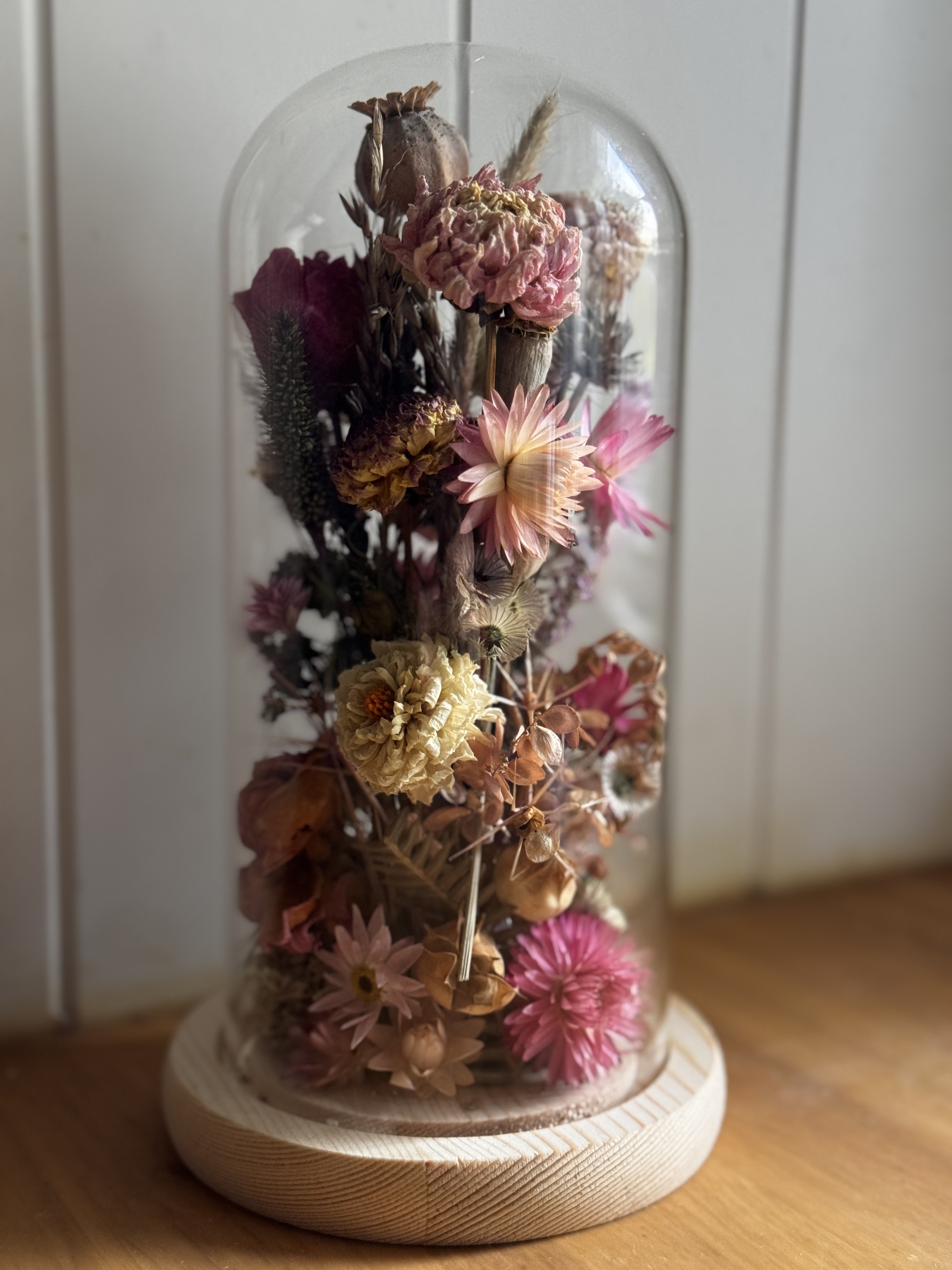 Dried Flower Glass Cloche