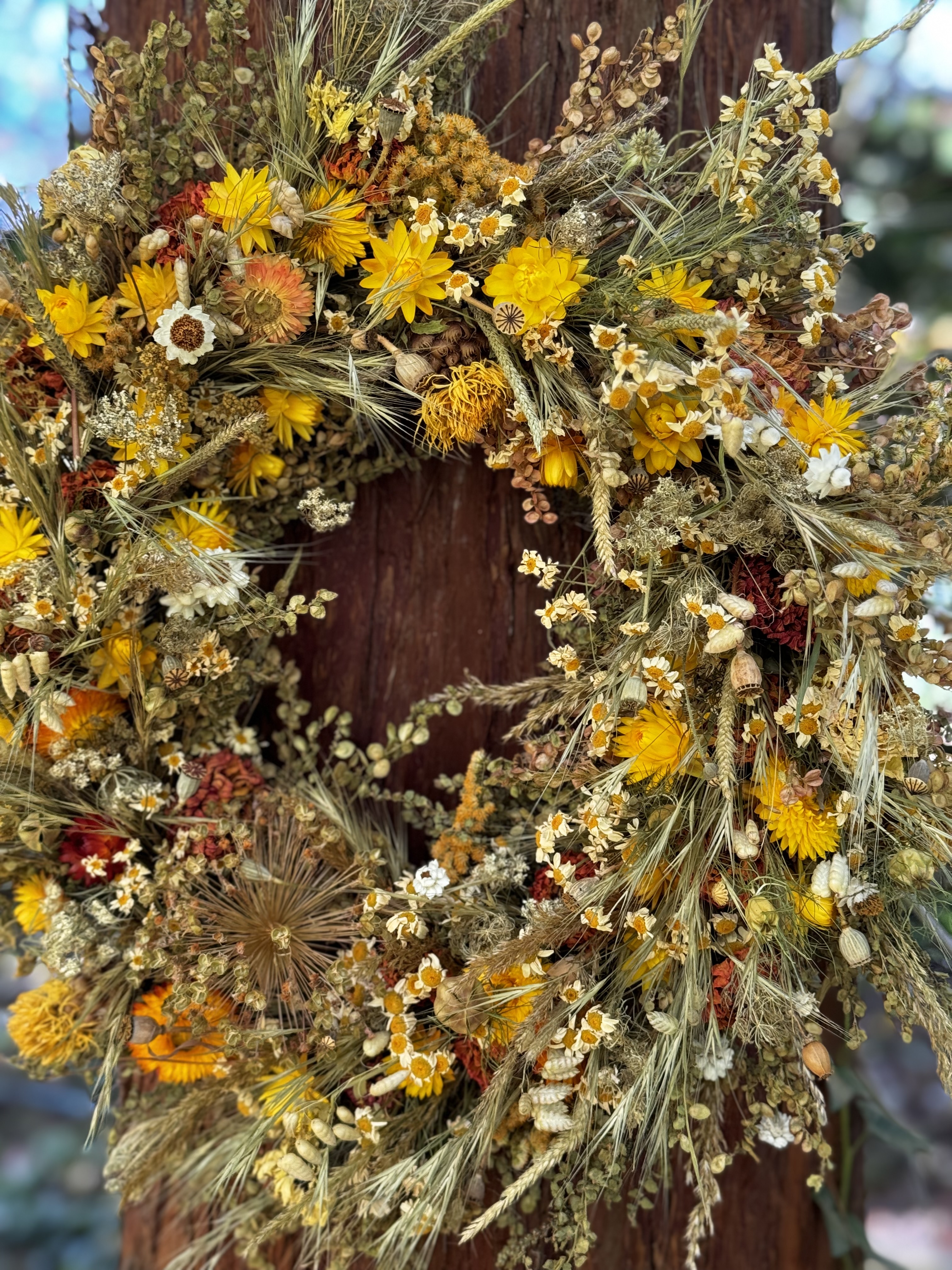 Handmade Dried Flower Wreath
