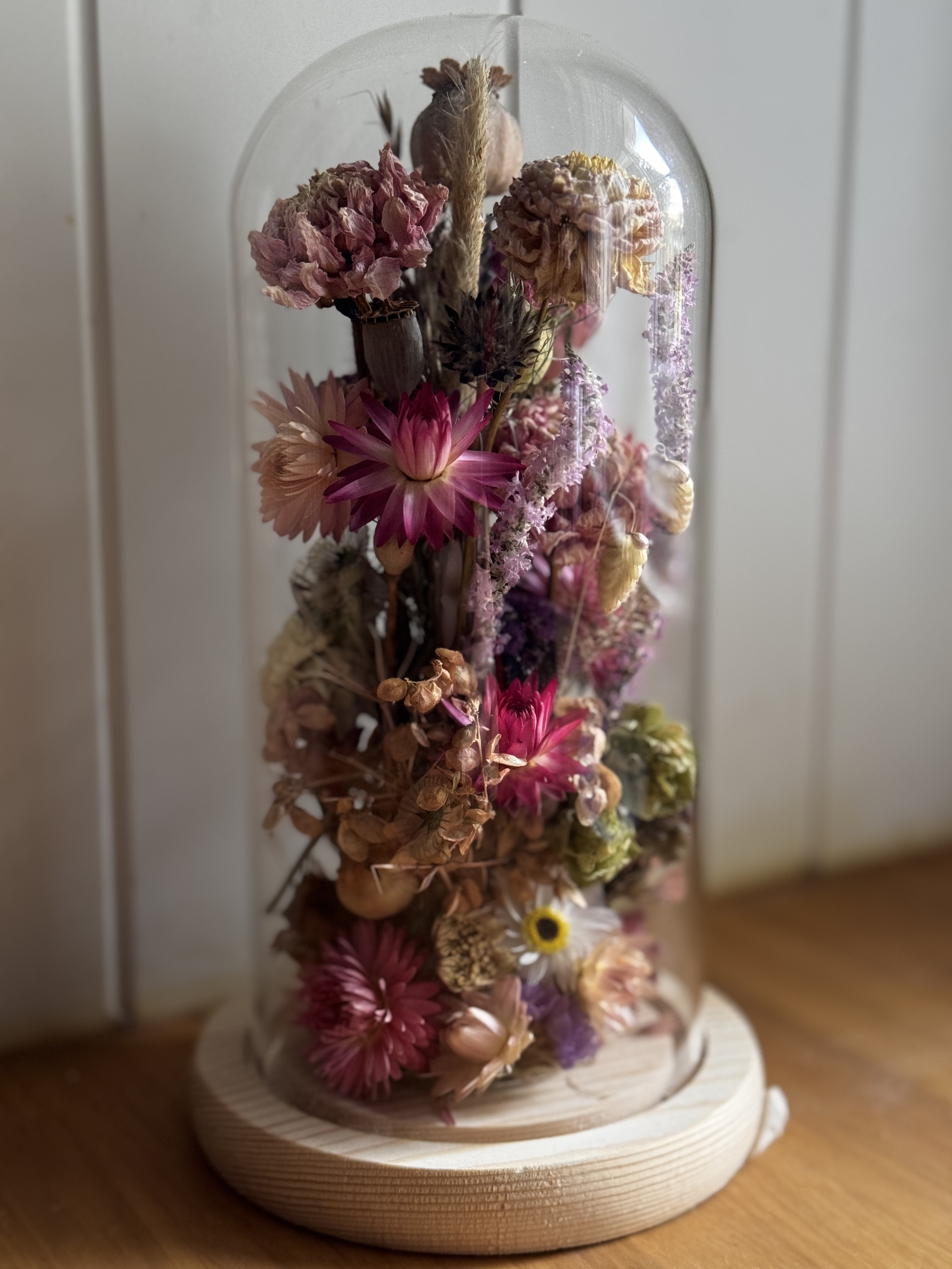 Dried Flower Glass Cloche