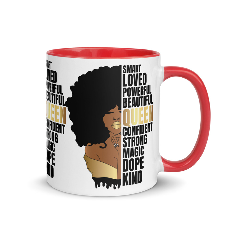 Afro Woman Affirmation Mug – Black Queen Gift