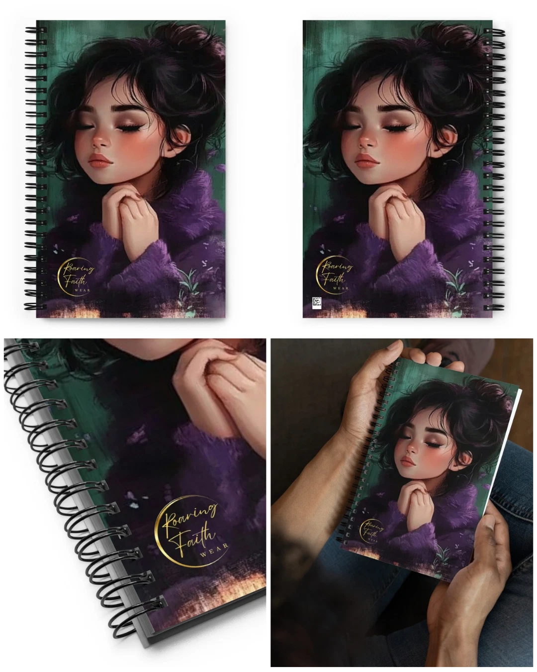 Passionate Prayers Daily Devotional Spiral Notebook – Inspirational Christian Journal