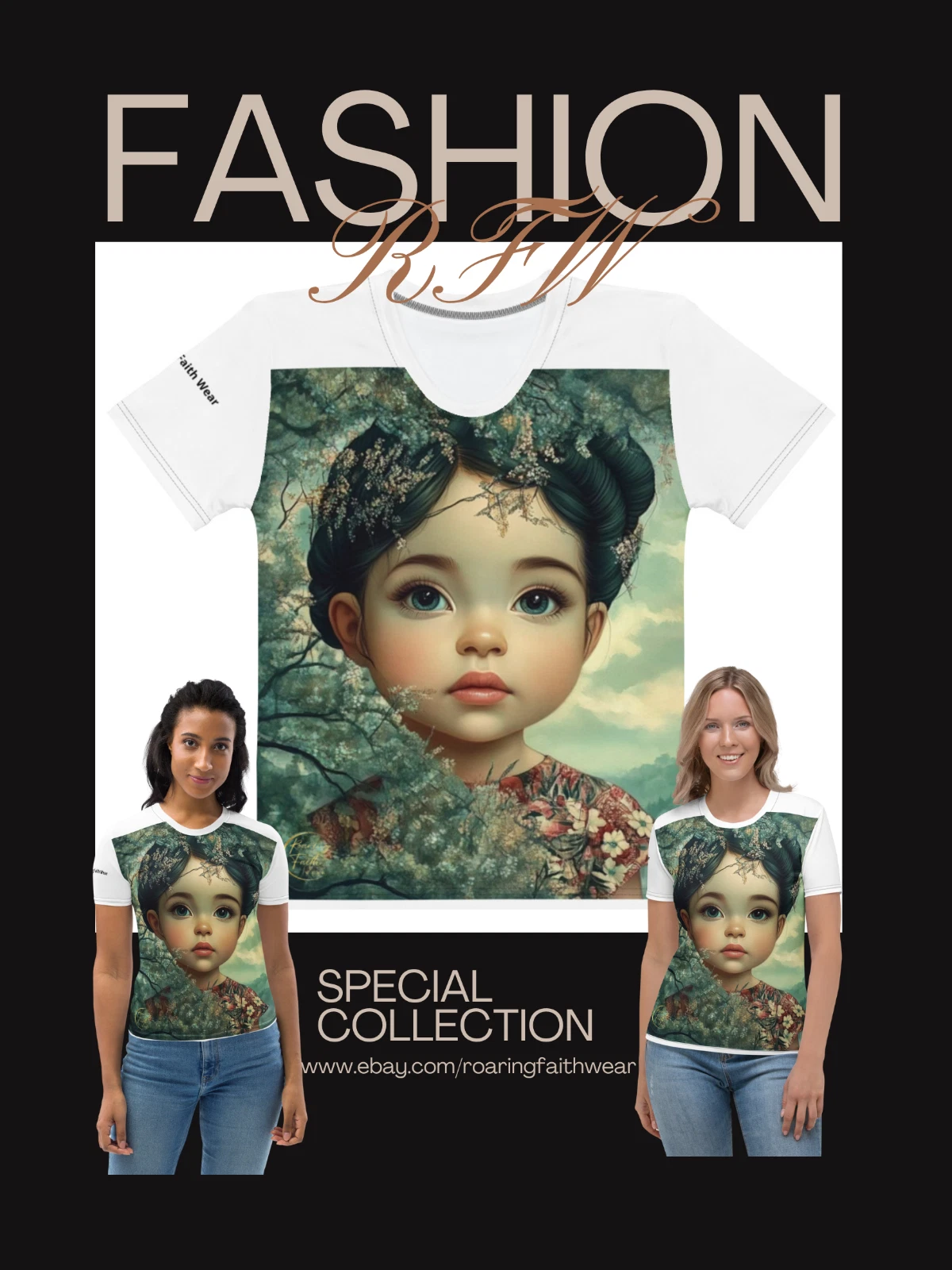 Contemporary Modern Art "Sasha" Women's T-shirt by RFW