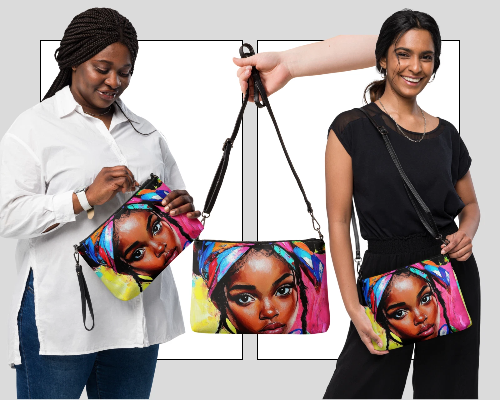 Roaring Faith Wear Handcrafted Boho Crossbody Shoulder Bag–Stylish Faux Leather