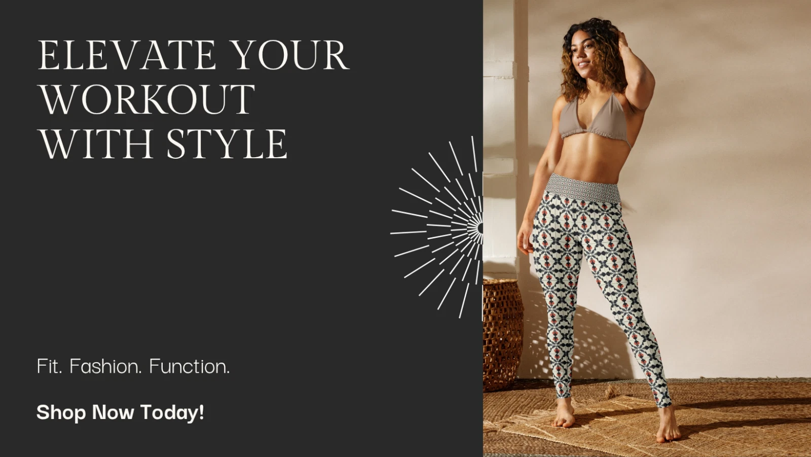 Women's Retro Blooming Mosaic Leggings – Stylish Workout & Lounge Pants by RFW