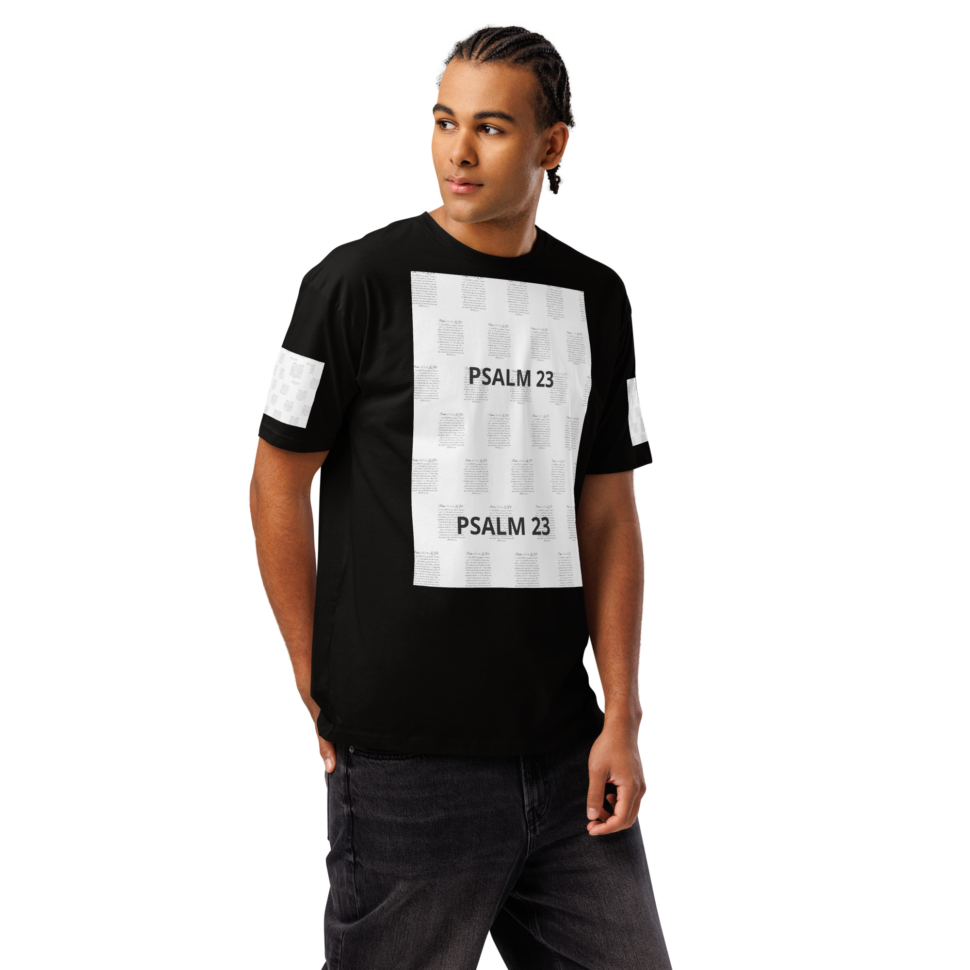 Psalm 23 Men’s Premium Short Sleeve Tee Cotton Heritage