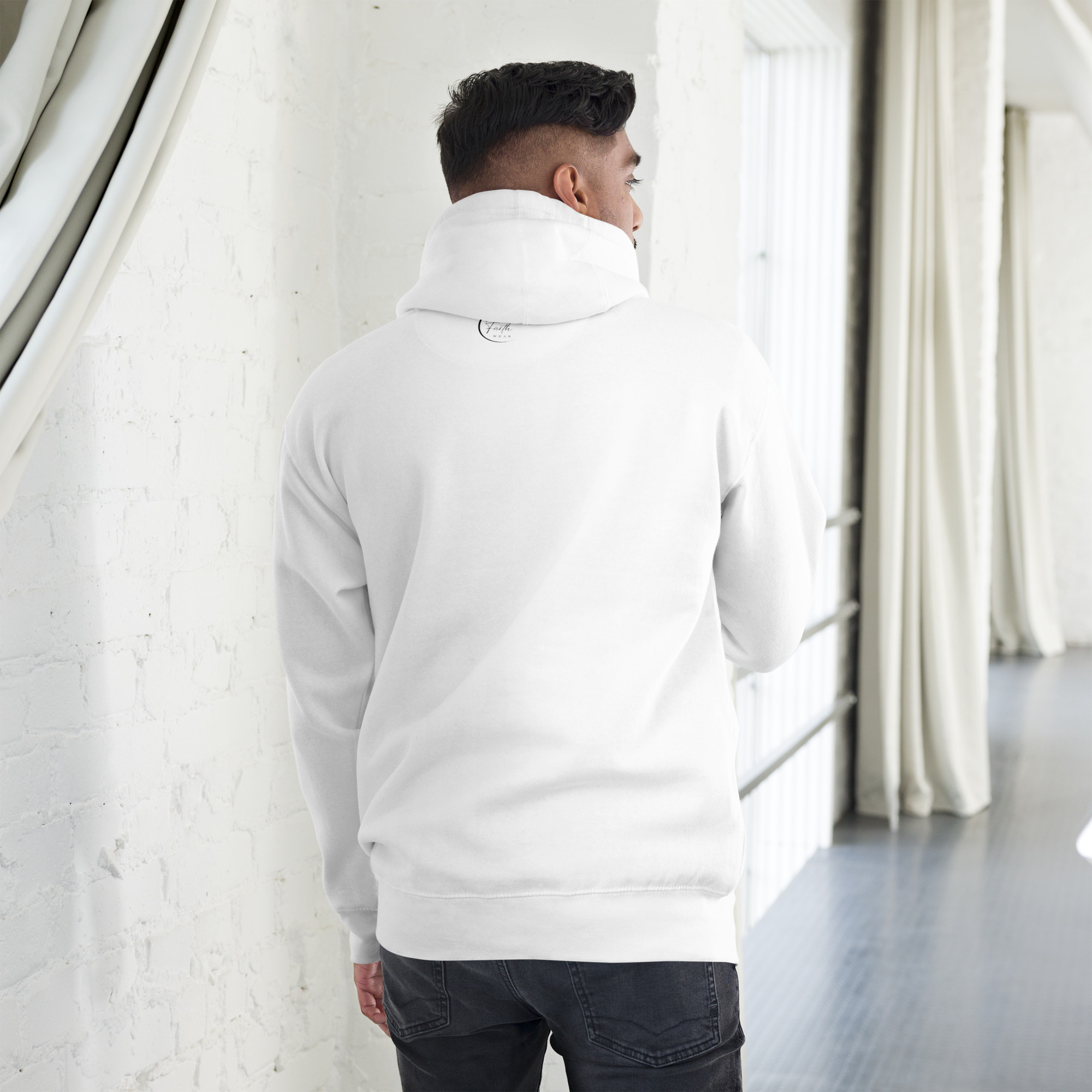 THIS MAN PRAYS Statement, Faith inspired Men's Cotton Hoodie by RFW 