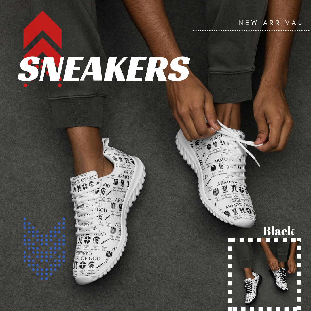Put on the Full Armor of God Men's Athletic Shoes – Comfortable & Stylish