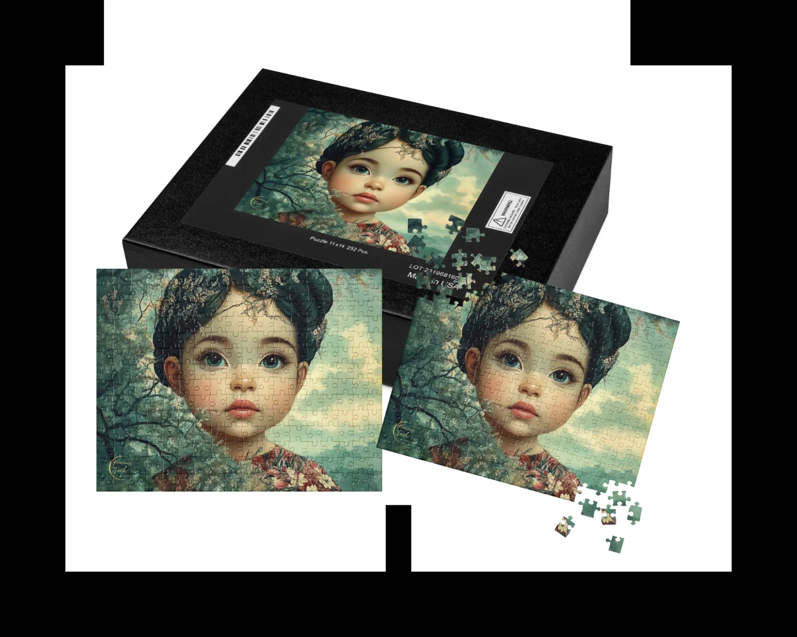 Contemporary Culture art Jigsaw Puzzle - "Sasha" Fashionable trendy  top by RFW