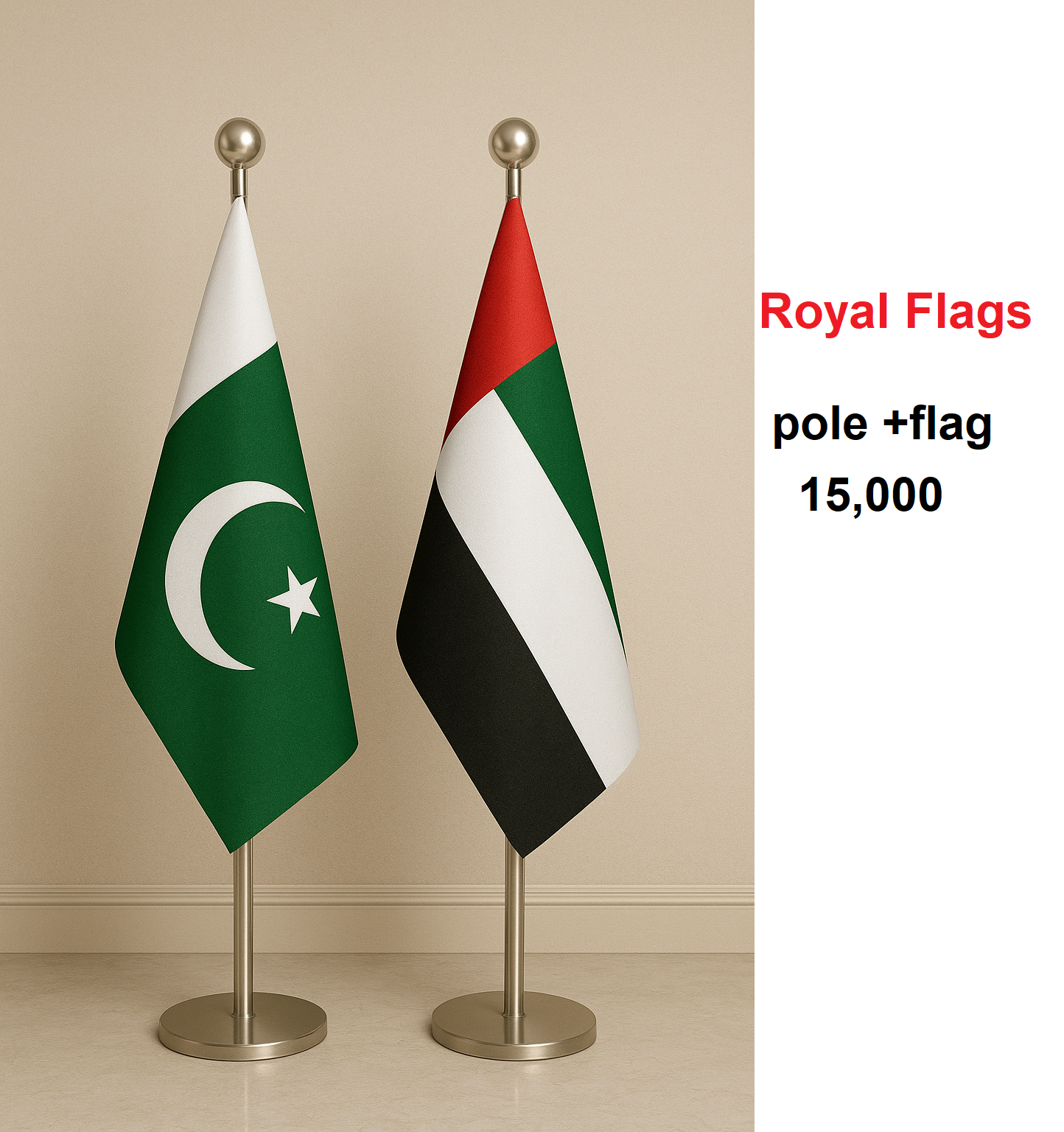 International Flag and steel Pole