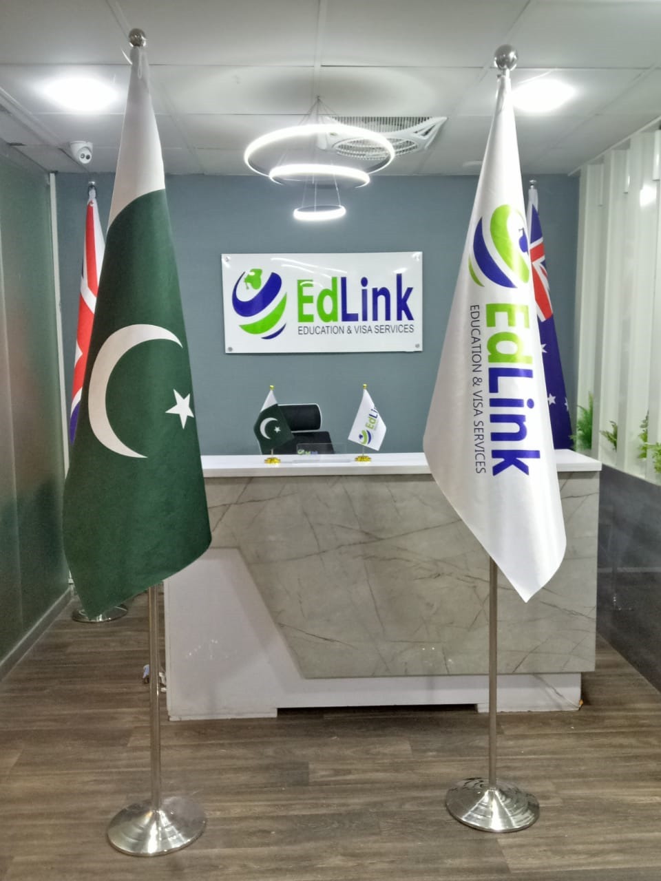 Two Executive Indoor Conference Flags With Stand , Set of Two Indoor Conference Flags with Pole & Stand