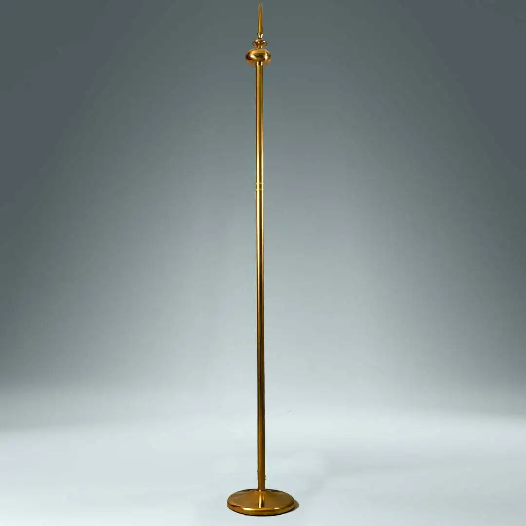 Brass flag golden Pole