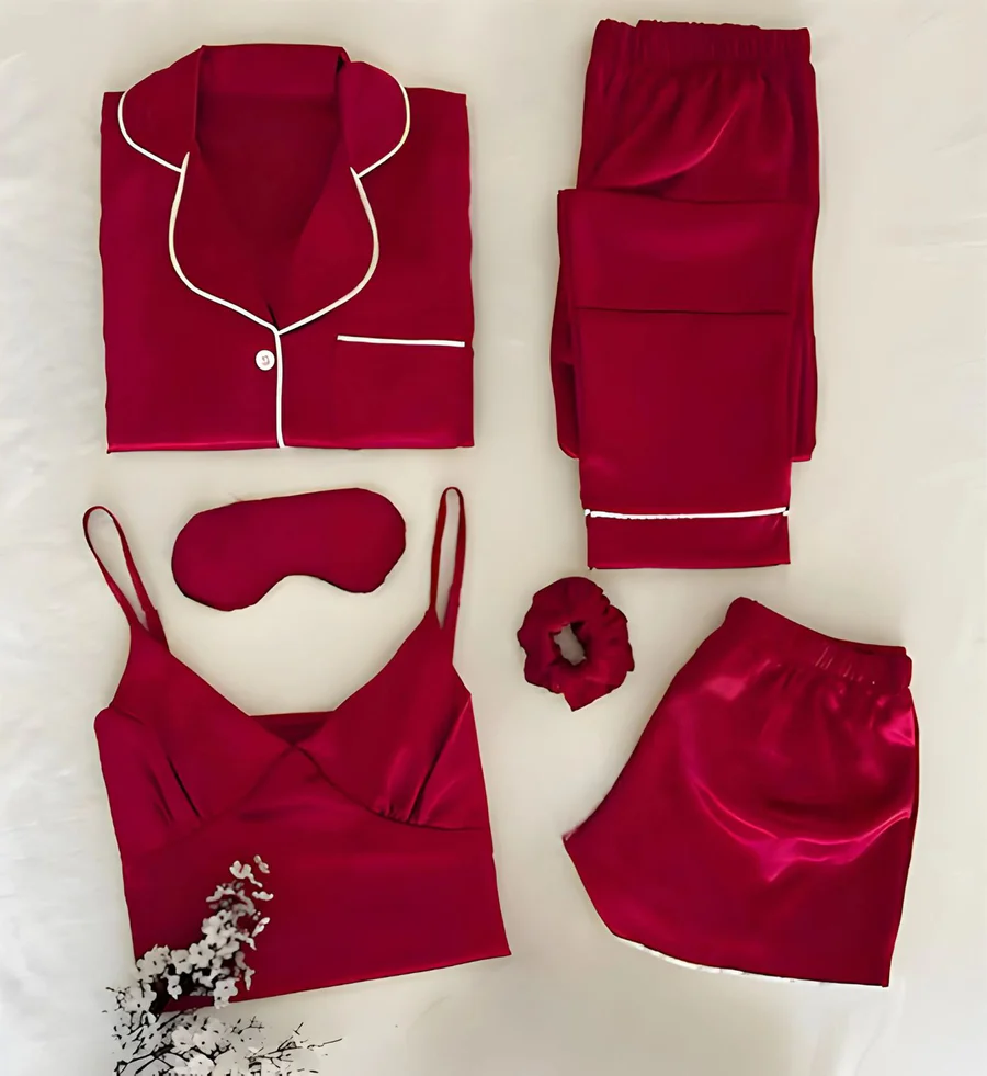 Pink Satin Sleepwear Set
