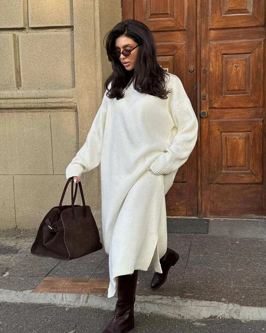 Long Brown Wool Coat
