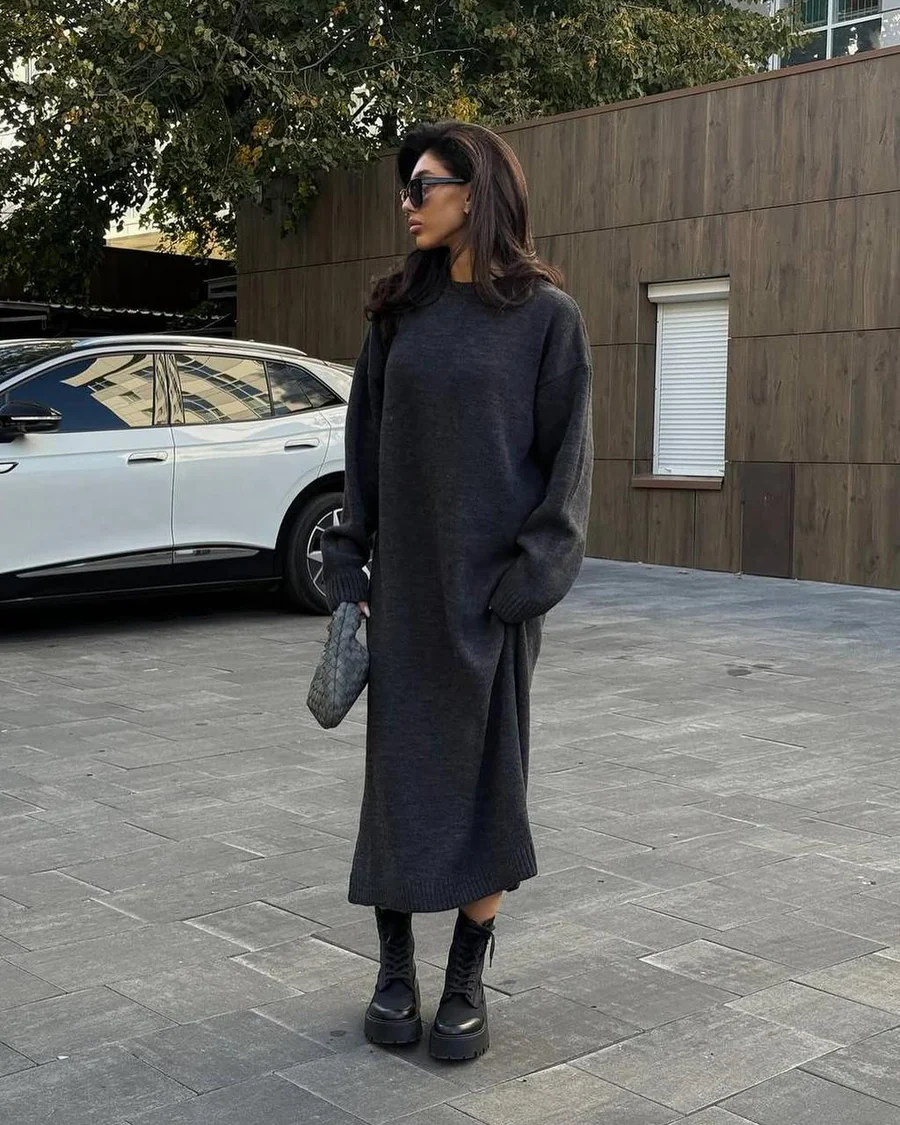 Long Brown Wool Coat