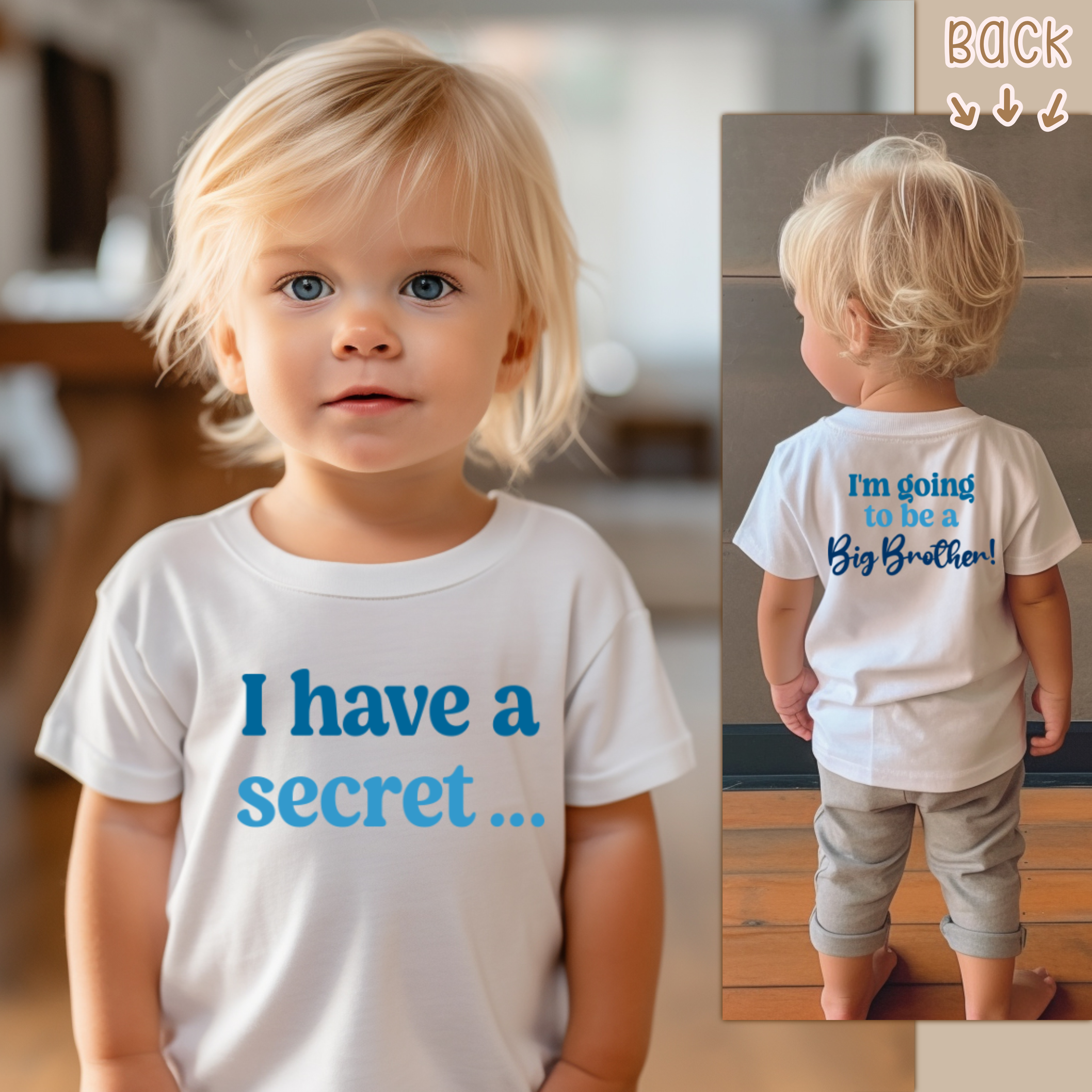 Big Brother Announcement - I Have a Secret & I'm Going to be a Big Brother! Digital Design Bundle