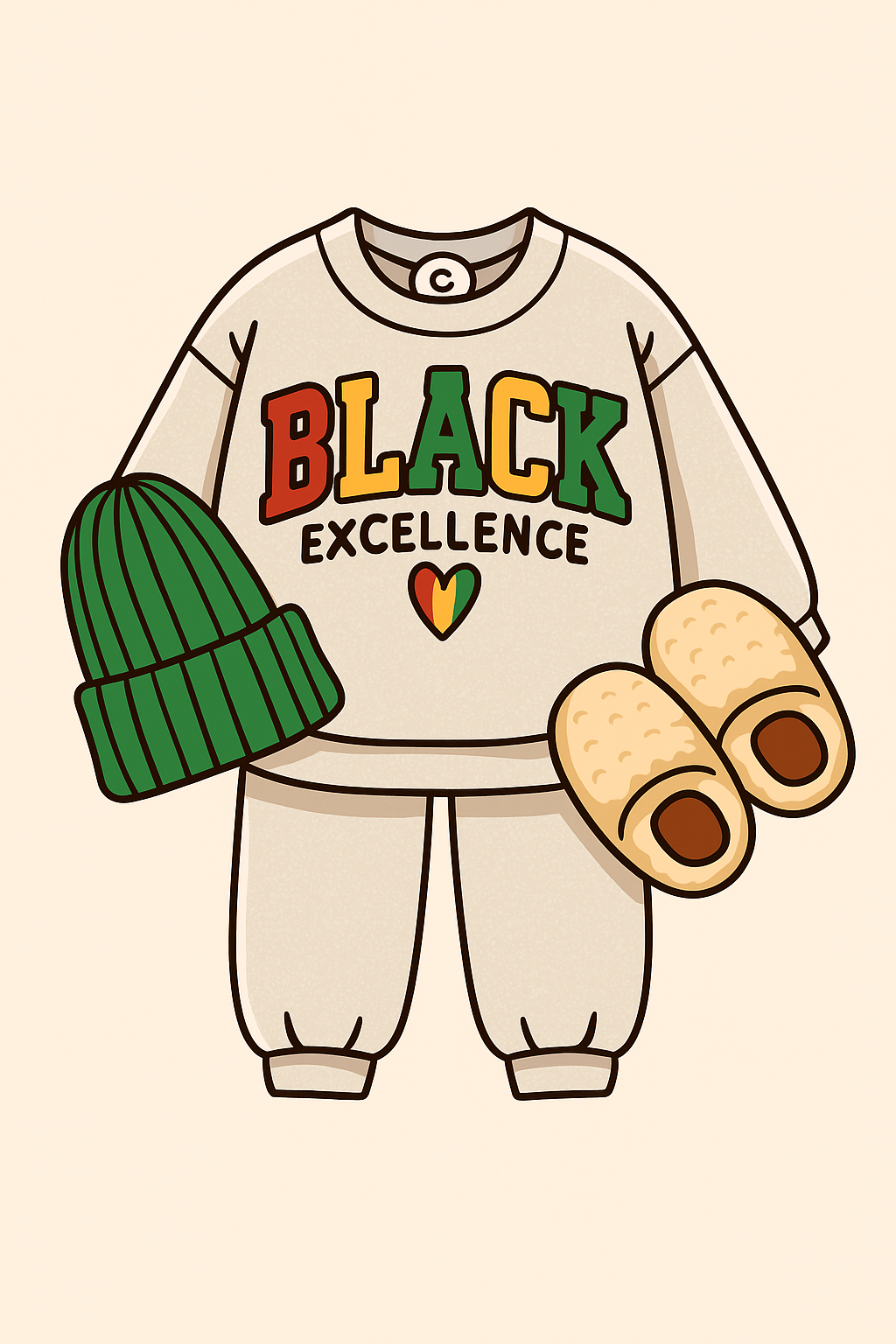 Black Excellence Loungewear Set
