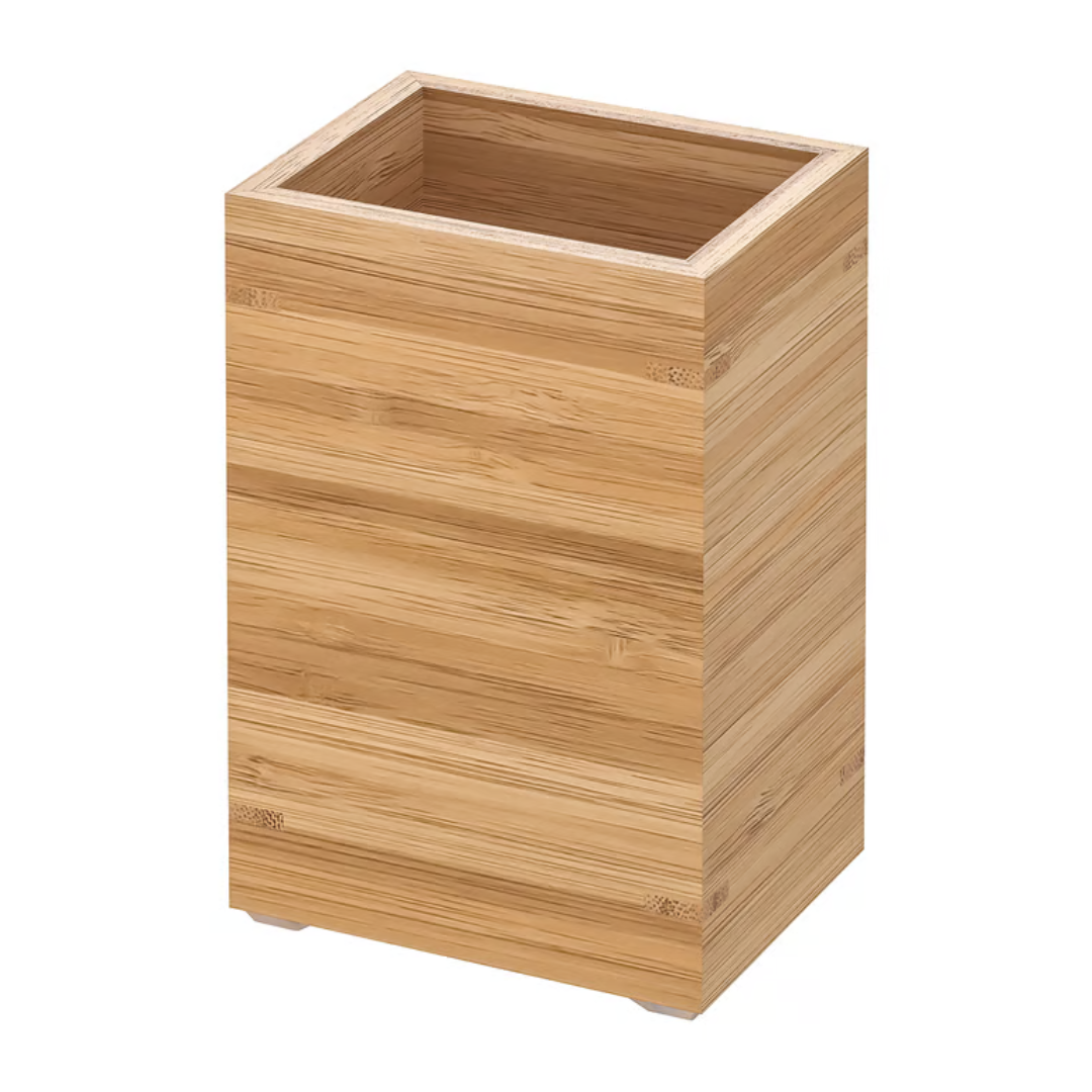 Portacepillo de dientes de bambu