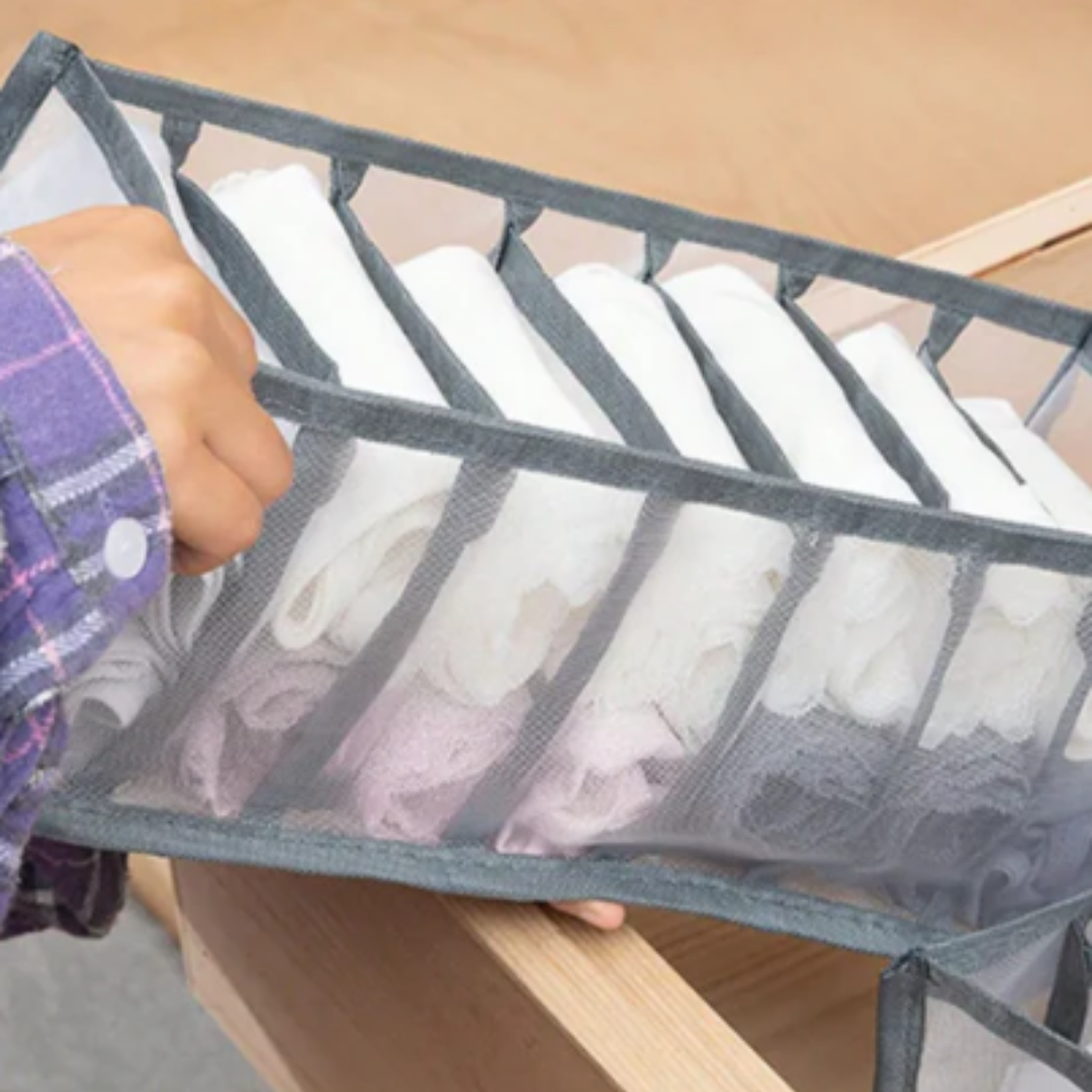 Organizador de ropa de 7 compartimientos pequeño