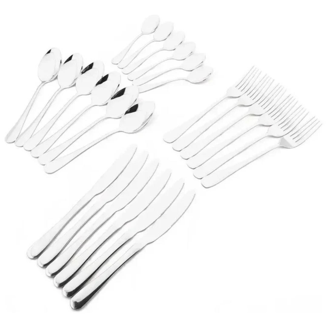 Juego de Cubiertos 24 Piezas Plateados