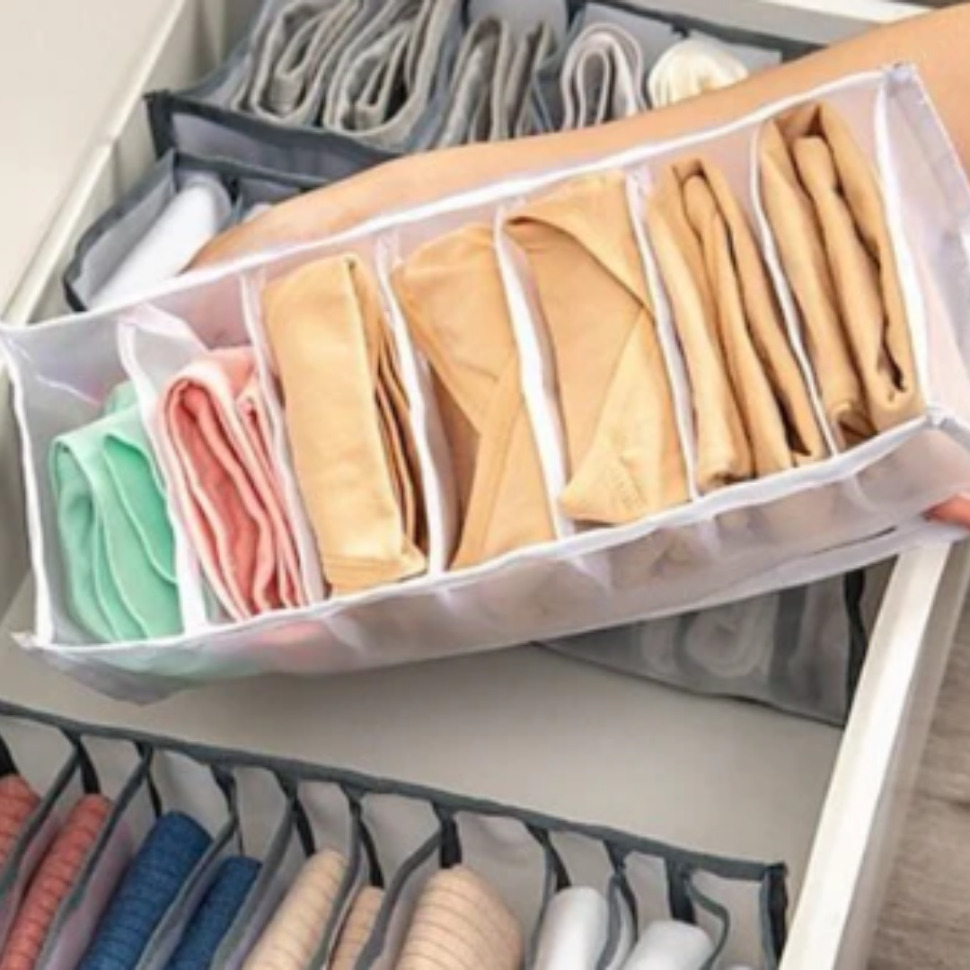 Organizador de ropa de 7 compartimientos pequeño