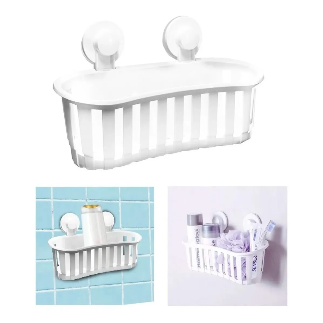 Cesta de baño con ventosas
