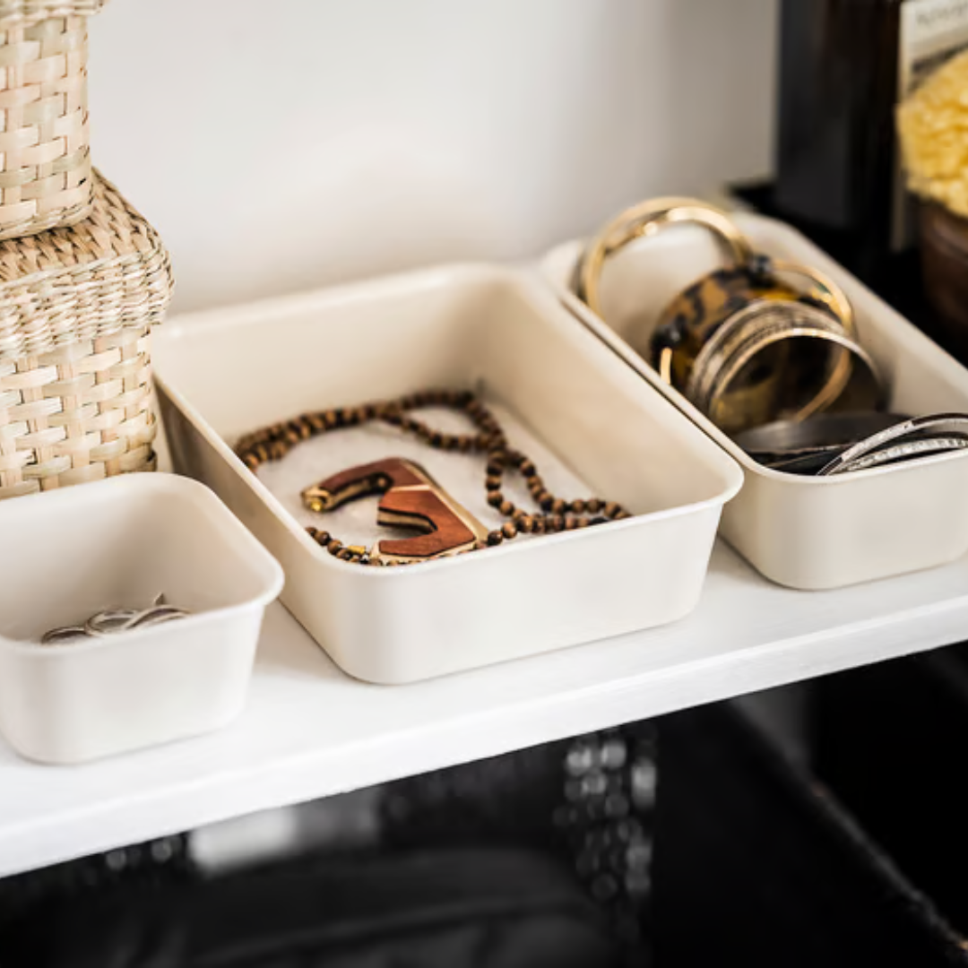 Set de 6 organizadores cajón de plastico