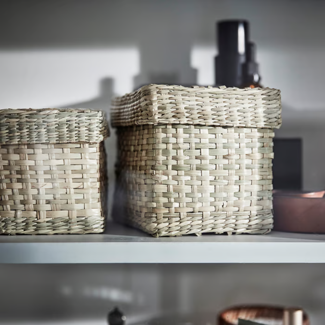 Caja con tapa, set de 2