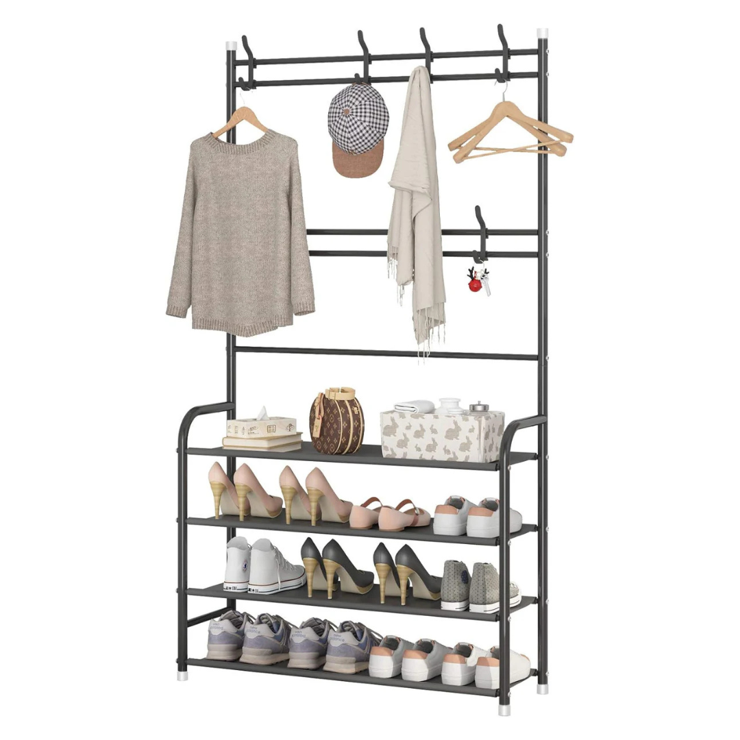 Zapatero y perchero multifuncional