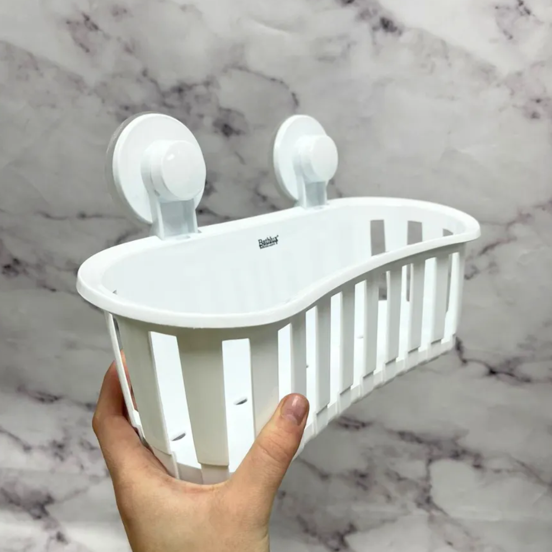 Cesta de baño con ventosas