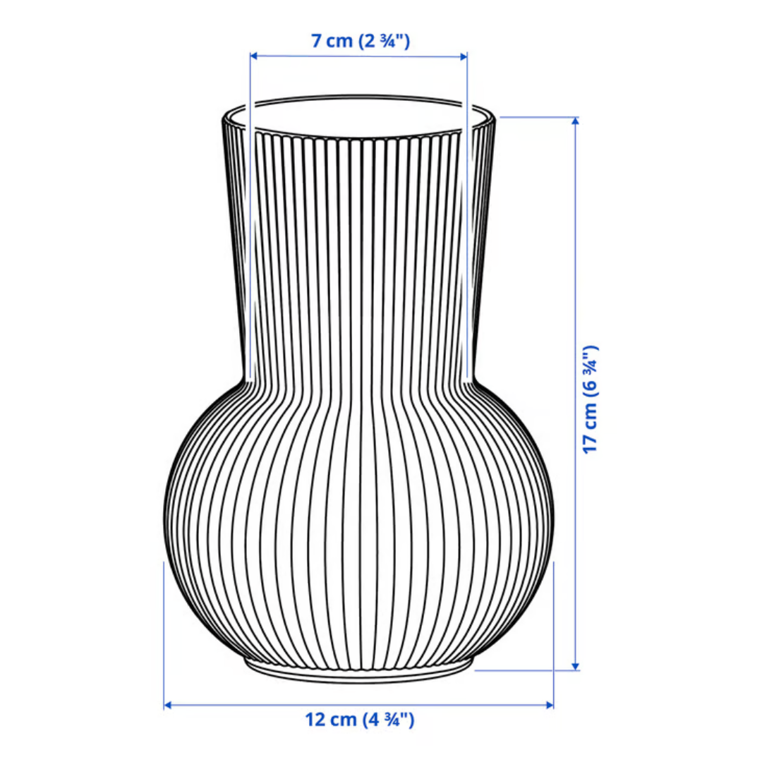 Set de 2 Floreros de vidrio 